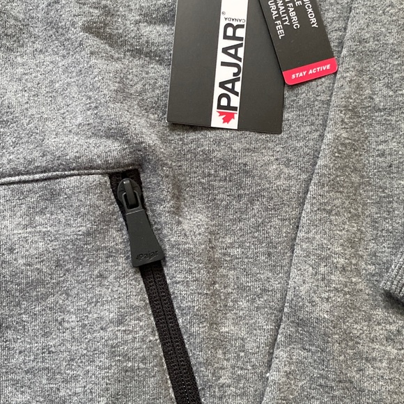 Pajar Canada John Mens Sweatshirt Full Zip Heather Gray Jacket sizes M L Comfort - Picture 5 of 9